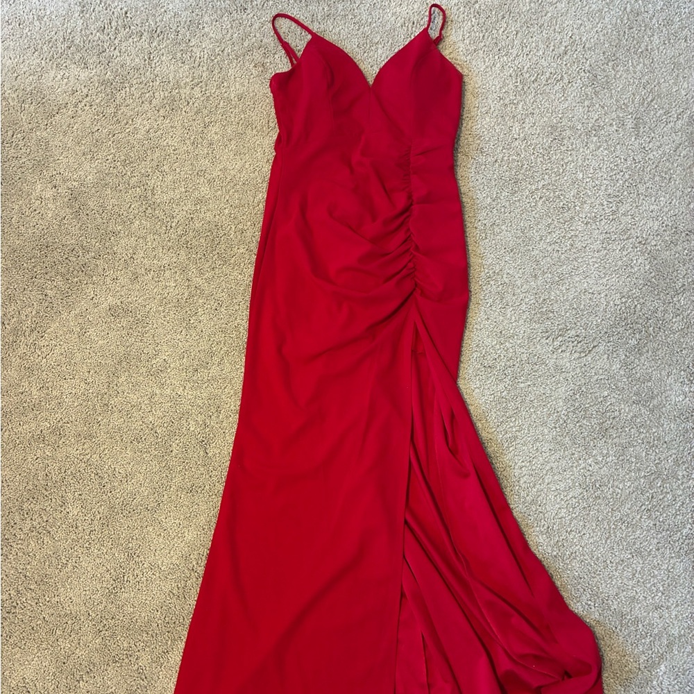 Elegant Red Evening Gown